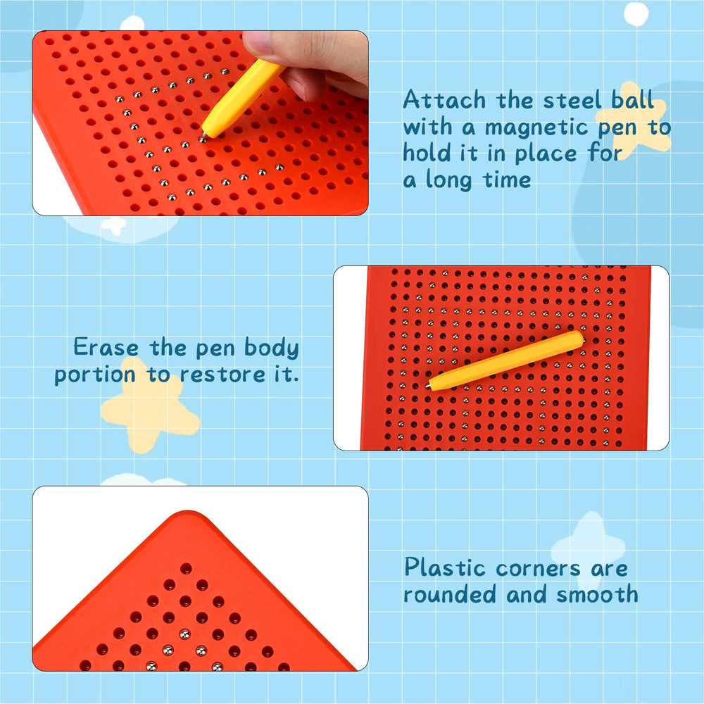 BLUESEABUY Pack of 2 Magnetic Drawing Boards with Balls