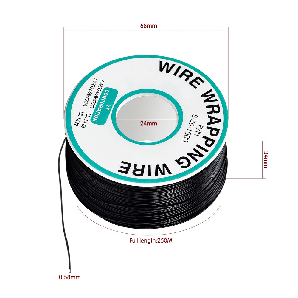 BLUESEABUY 30AWG 0.25 mm Tinned Copper Wire