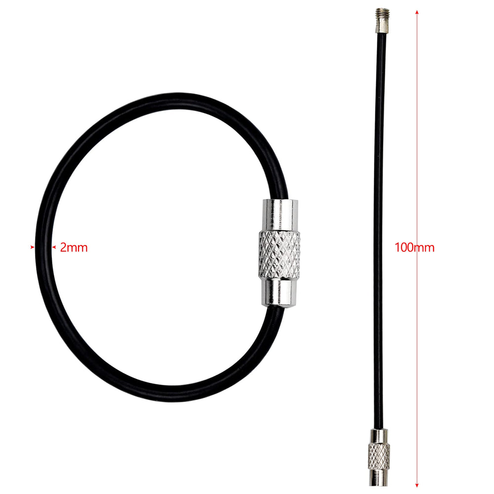 BLUESEABUY 21 x Stainless Steel Wire Key Ring Wire