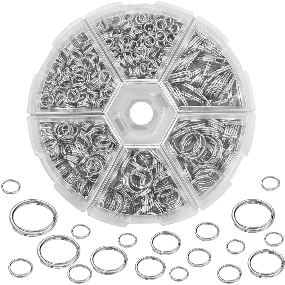 BLUESEABUY Round Key Rings 690 Pieces