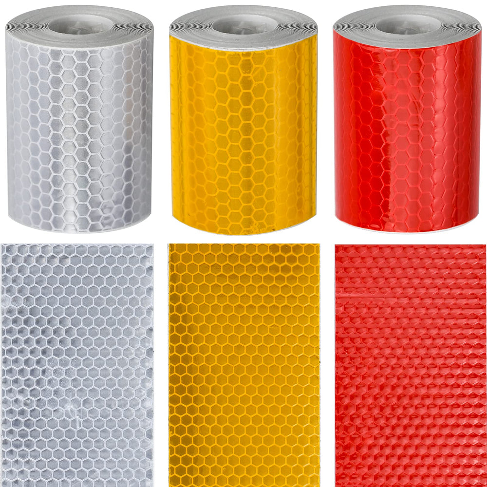 BLUESEABUY 3 Rolls Reflective Tape Self-Adhesive