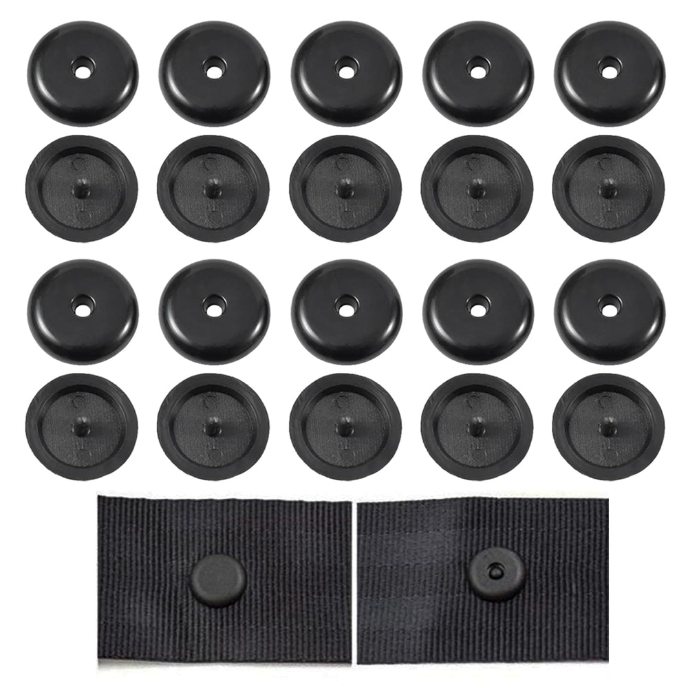 LUCKYKODOR 10 Pairs Seat Belt Button