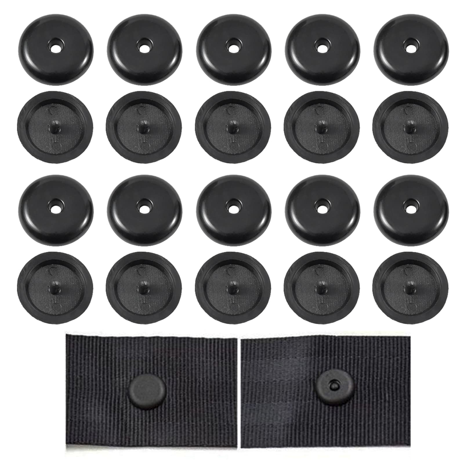 LUCKYKODOR 10 Pairs Seat Belt Button