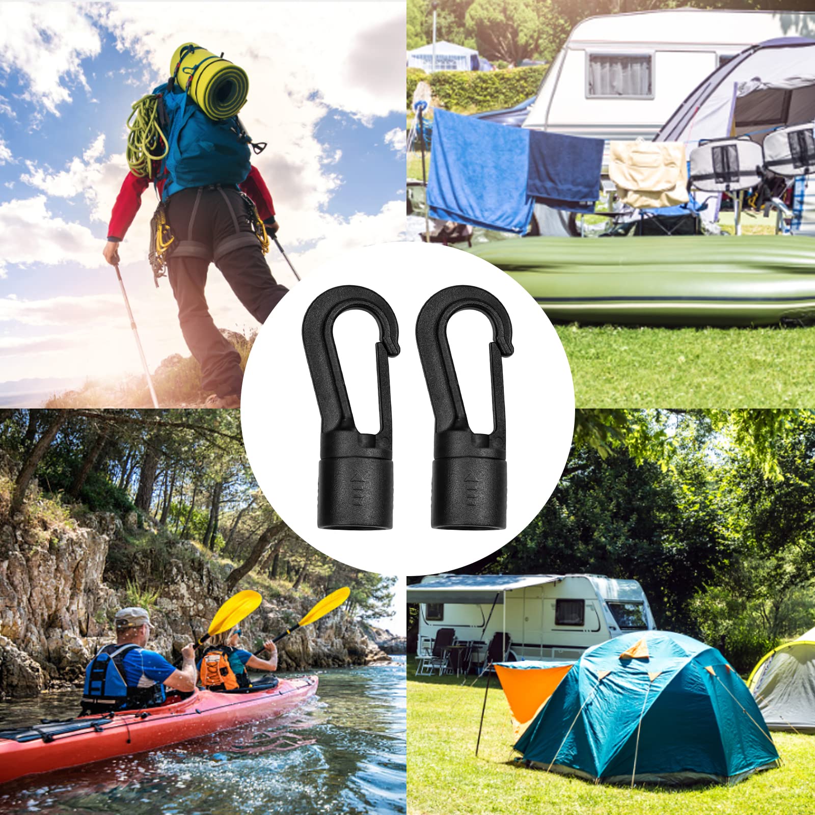 LUCKYKODOR Pack of 10 Plastic Hooks