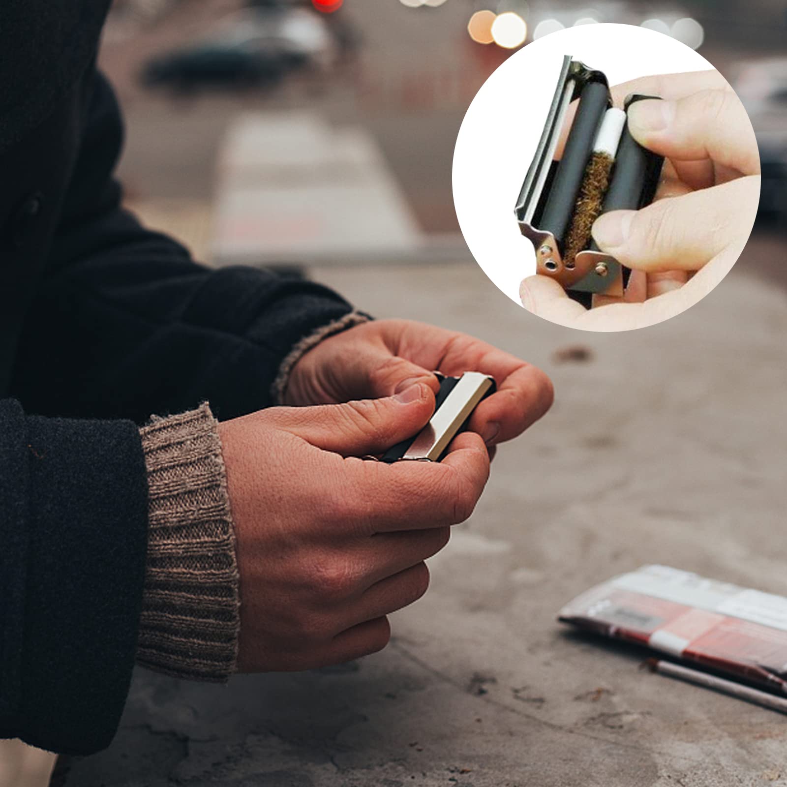 LUCKYKODOR Cigarette Roller, 75 mm