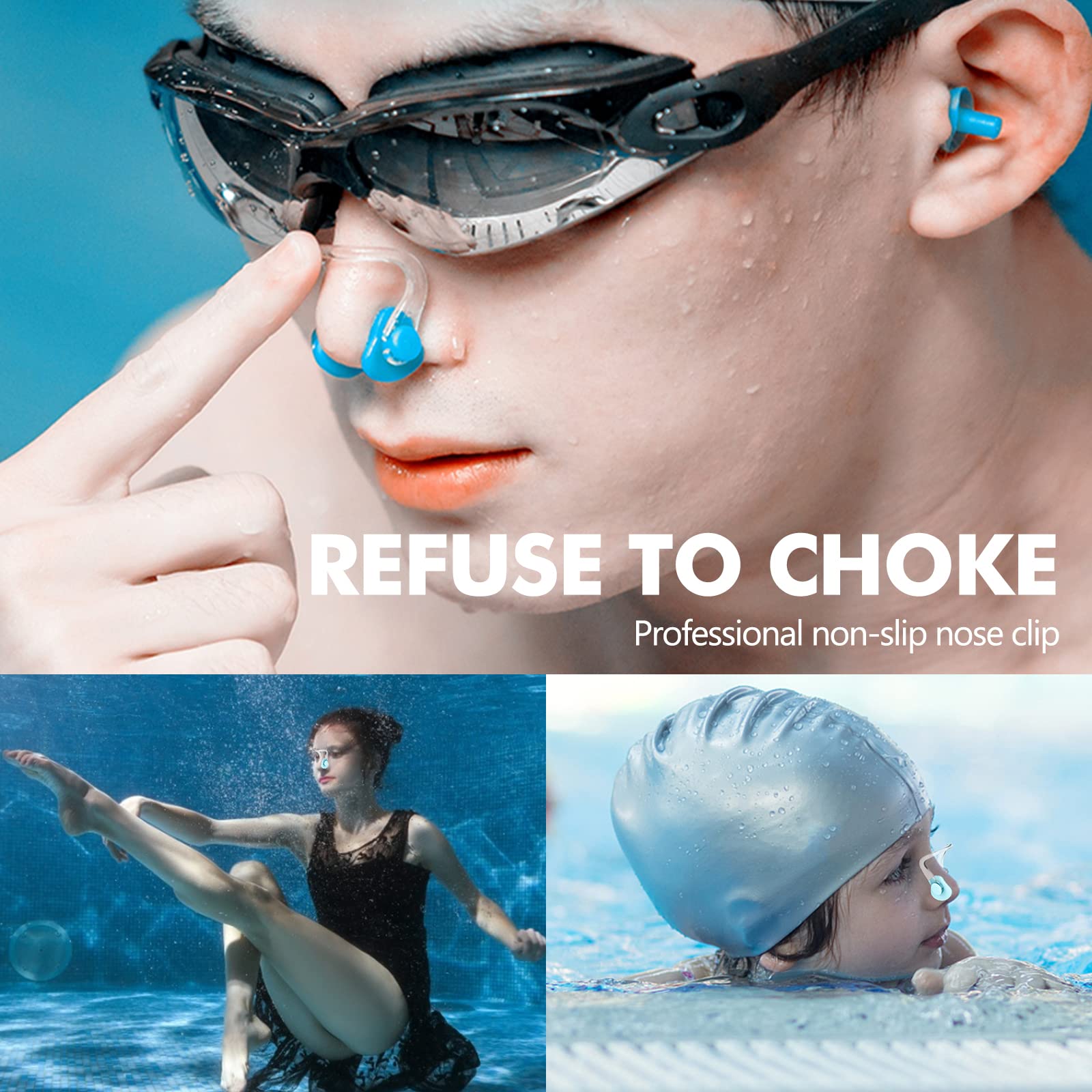 LUCKYKODOR Pack of 16 Waterproof Nose