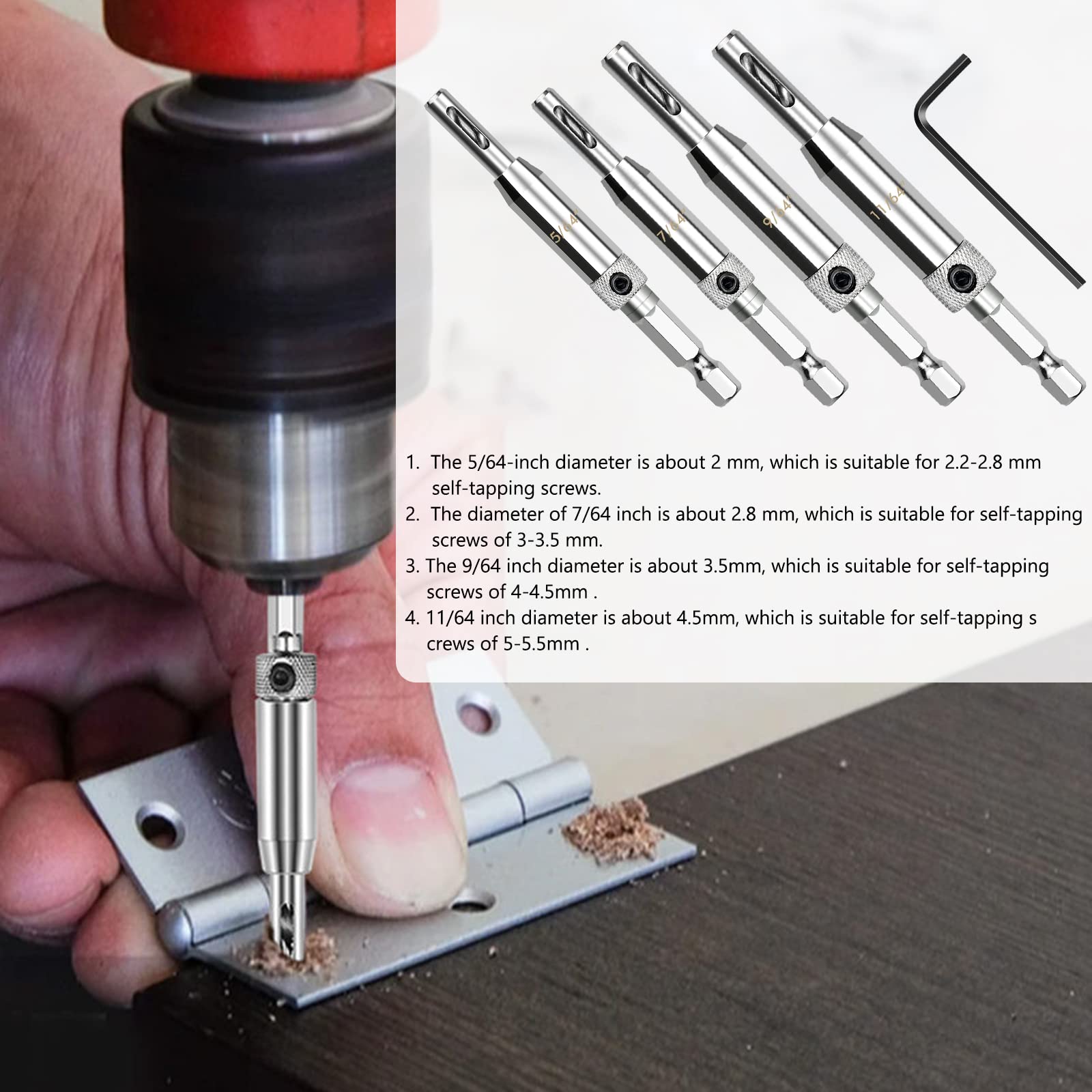 LUCKYKODOR Hinge Drill Bits